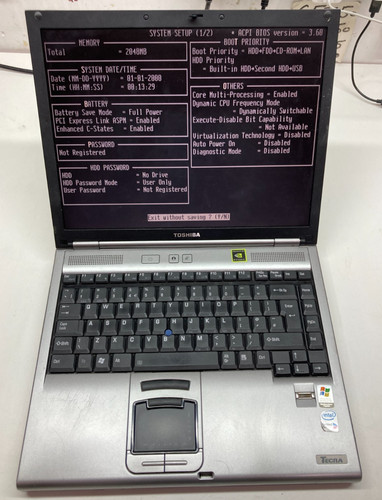 Toshiba tecra notebook - m5,