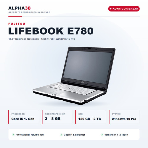 Fujitsu lifebook e780 windows - fujitsu,